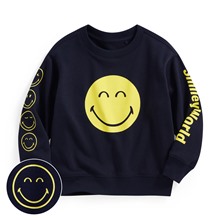 SmileyWorld®毛圈印花圓領衫-01-童