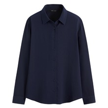 嫘縈長袖襯衫-女