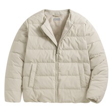 極暖羽絨無領外套-男