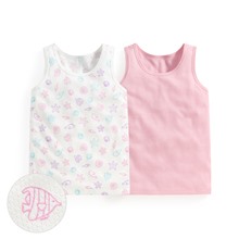 純棉網眼印花背心(2入)-童