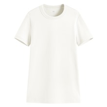 純棉厚實圓領T恤-女