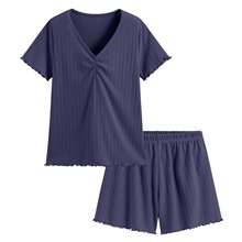 羅紋提花家居套裝-女