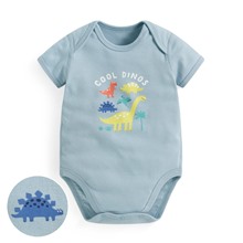 純棉羅紋恐龍印花包臀衣-Baby