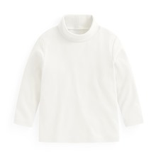 磨毛柔棉高領長袖T恤-童