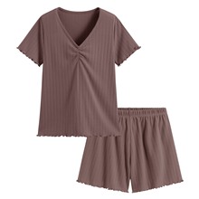 羅紋提花家居套裝-女