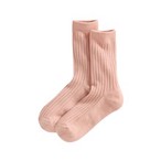 寬羅紋中筒襪-女
