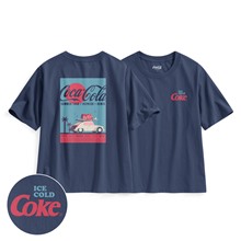 可口可樂寬版印花T恤-10-女