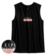 純棉文字印花背心-女