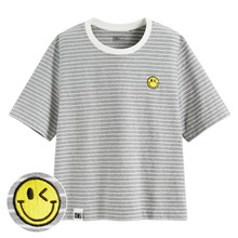 S.W.SMILEY®純棉寬版電繡T恤-女