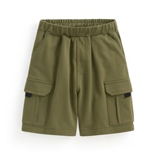 小毛圈口袋五分褲-童