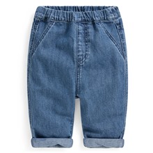 純棉寬鬆牛仔褲-Baby
