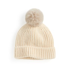 毛球針織帽-童