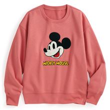 迪士尼系列刷毛電繡圓領衫-07-女