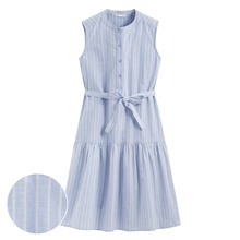 棉質條紋無袖短洋裝-女