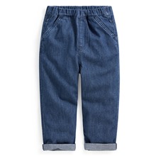 棉質寬鬆牛仔褲-童