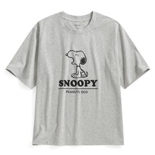 史努比系列寬版印花T恤-24-男