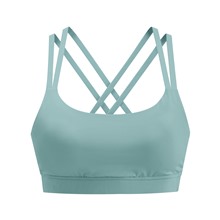 運動中度支撐交叉細肩帶Bra背心-女
