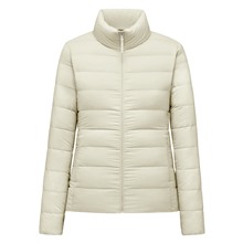極輕羽絨立領外套-女