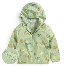 抗UV輕型恐龍印花風衣外套-童