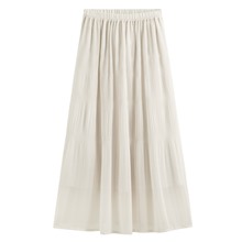 細褶雪紡長裙-女