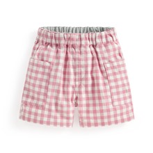 純棉格紋口袋短褲-Baby