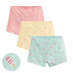 棉質印花平口內褲(3入)-童