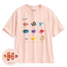 大人的圖鑑寬版印花T恤-14-女