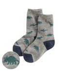恐龍提花中筒襪-童