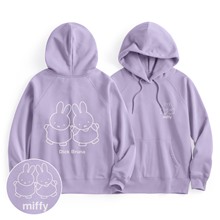 Miffy刷毛印花連帽衫-04-女