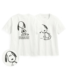 史努比系列厚版印花T恤-02-女