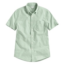 牛津短袖襯衫-男
