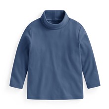 磨毛柔棉高領長袖T恤-童