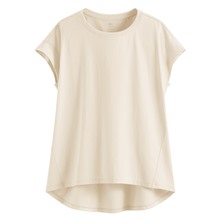 柔滑棉連袖抽皺上衣-女