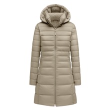 極輕羽絨連帽大衣-女