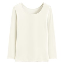 heatup U領八分袖上衣-女