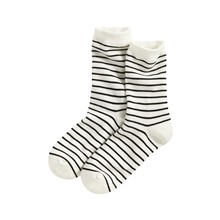 條紋中筒襪-女