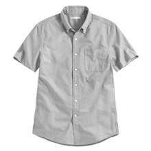 牛津短袖襯衫-男
