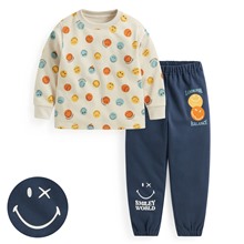 SmileyWorld®毛圈印花家居套裝-童