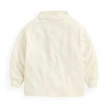柔軟磨毛寬鬆高領上衣-童