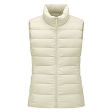 極輕羽絨立領背心-女