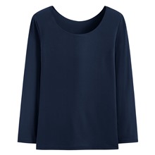 heatup U領八分袖上衣-女