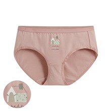 棉質印花中腰內褲-01-女