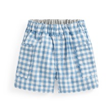 純棉格紋口袋短褲-Baby