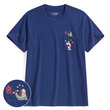 超人力霸王口袋印花T恤-10-男