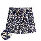 嫘縈圖騰花卉印花短褲-女