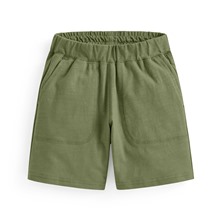 竹節棉口袋短褲-童