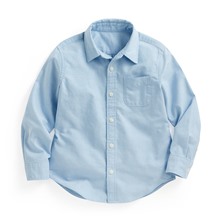 牛津長袖襯衫-童