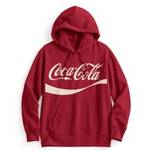 可口可樂刷毛印花連帽衫-01-男