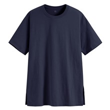 竹節棉寬鬆長版T恤-女