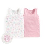 純棉網眼印花背心(2入)-Baby